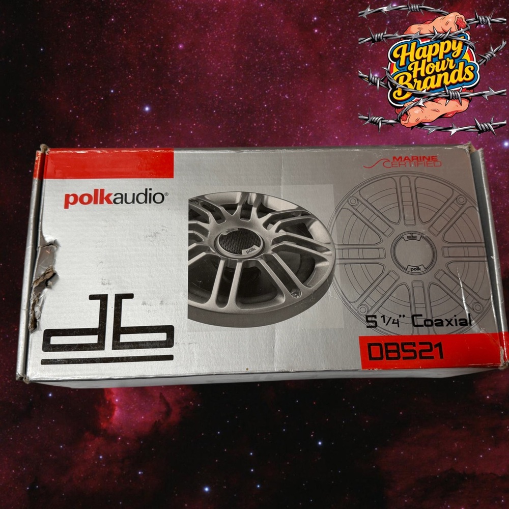 Polk 5.25" Coaxial Speaker 135 Watts Max DB521 - Brand New in Open Box